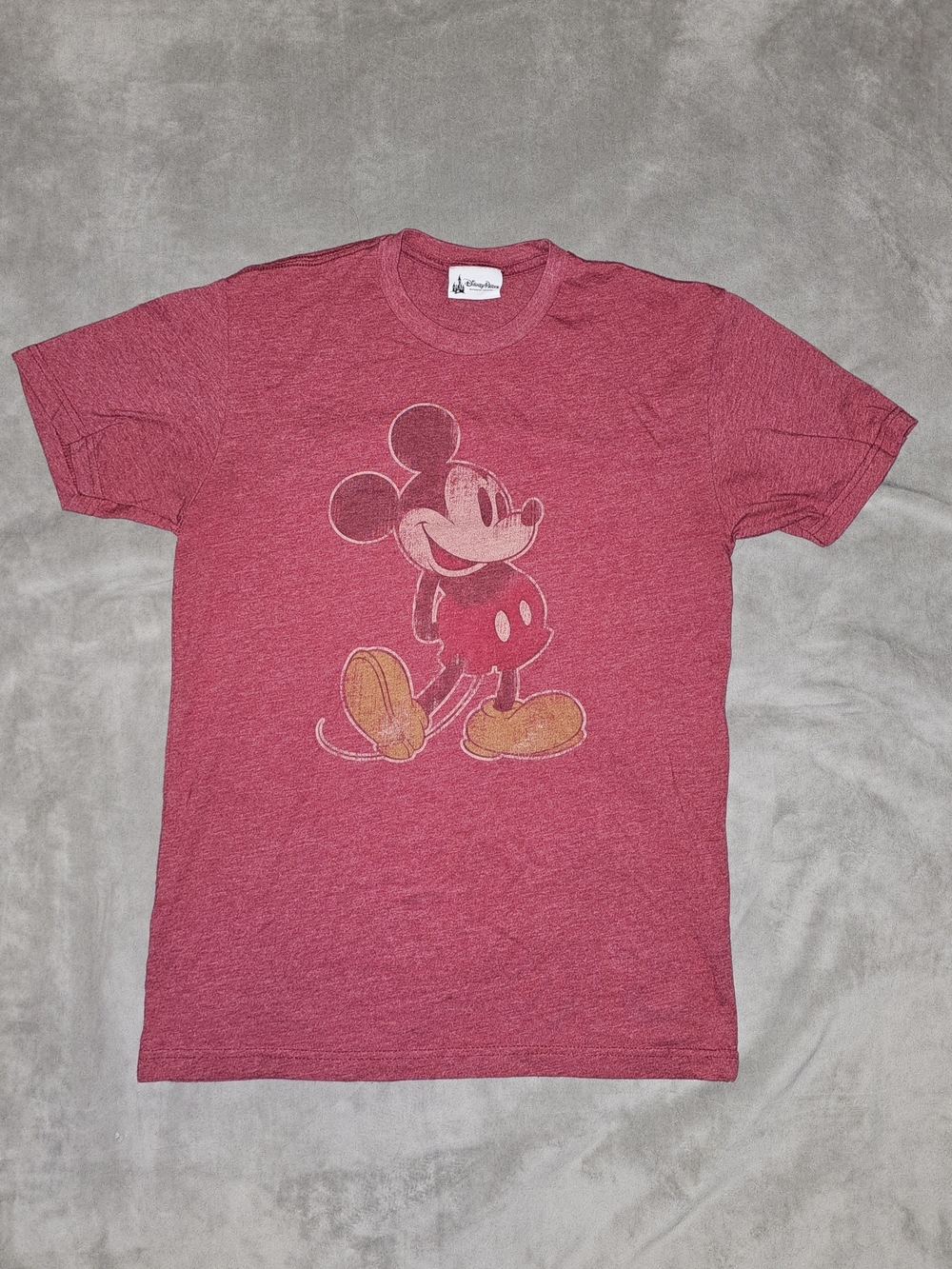 Disney Mickey Mouse Graphic Tee - Heather Red